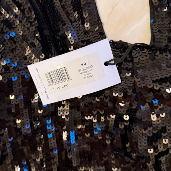 NWT Weworewhat sequin halter dress size 10 - Picture 3 of 5